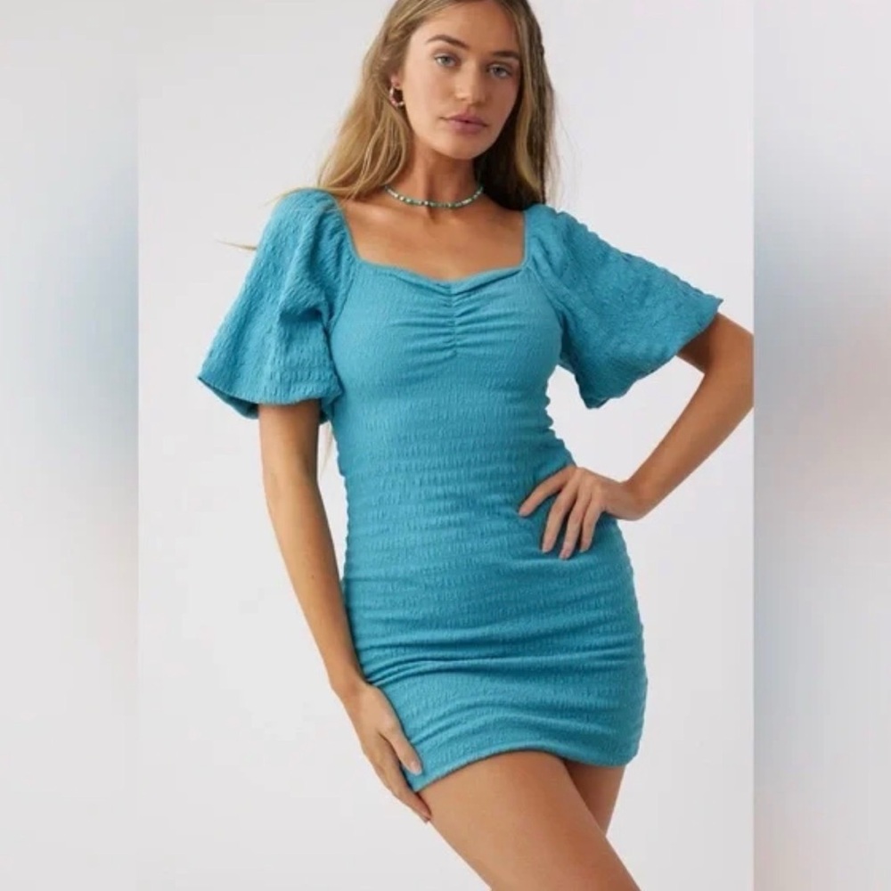 O'Neill womens Puff Sleeve Mini Dress size XL NWT